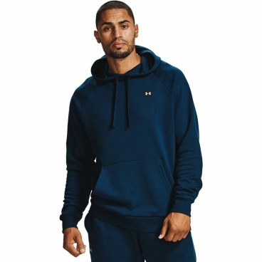 Tröja utan huva Herr Under Armour Rival Fleece Blå