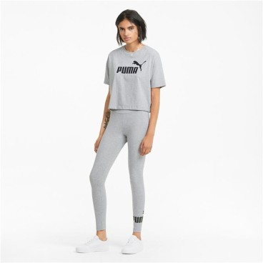 Sport-leggings, Dam Puma Essentials Logo Ljusgrå