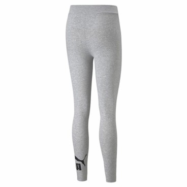 Sport-leggings, Dam Puma Essentials Logo Ljusgrå