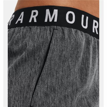 Sportshorts för kvinnor Under Armour Play Up 3.0 Twist Mörkgrå Svart