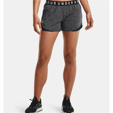 Sportshorts för kvinnor Under Armour Play Up 3.0 Twist Mörkgrå Svart