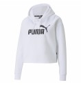 Tröja med huva Dam Puma Essentials Logo Vit