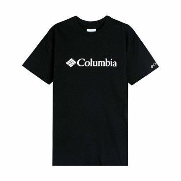 T-shirt med kortärm Herr Columbia CSC Basic Logo Svart