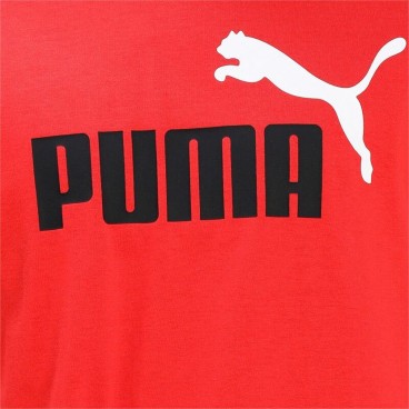 T-shirt med kortärm Herr Puma Essentials+ Röd