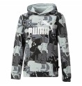 Puma 连帽运动衫 Unisex Essentials+ 街头艺术 黑色 灰色