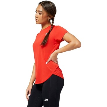 T-shirt med kortärm Dam New Balance Accelerate Röd