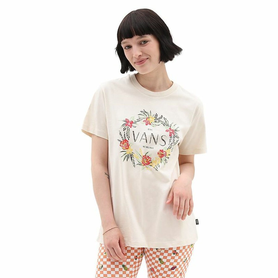 T-shirt med kortärm Dam Vans Wreath Of Flowers Bff Tee-B 