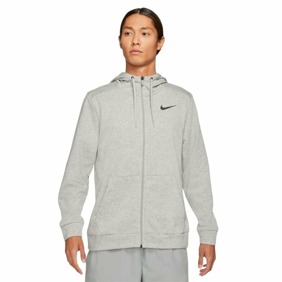 Nike 灰色 Dri-FIT 男子运动夹克