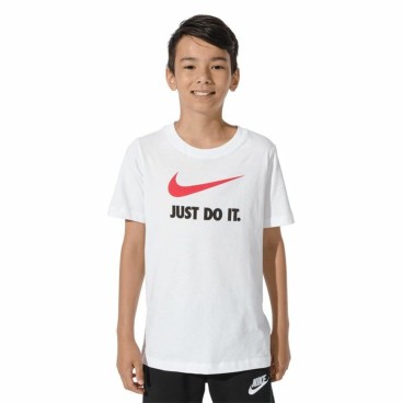 Barn T-shirt med kortärm Nike Sportswear Vit