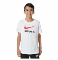 Barn T-shirt med kortärm Nike Sportswear Vit