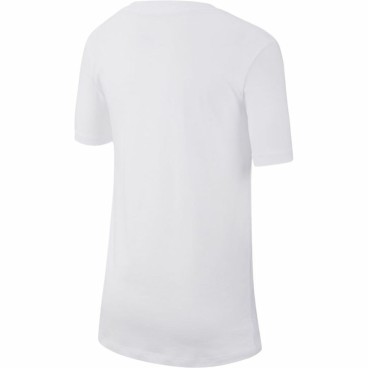 Barn T-shirt med kortärm Nike Sportswear Vit