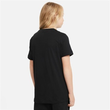 Barn T-shirt med kortärm Nike Sportswear Svart