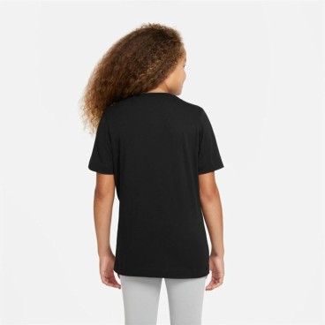 Barn T-shirt med kortärm Nike Sportswear Svart