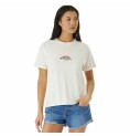 T-shirt med kortärm Rip Curl Sun Relaxed Vit