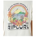 T-shirt med kortärm Rip Curl Sun Relaxed Vit