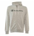 Tröja med huva Herr Champion Hooded Full Zip Grå