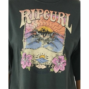 T-shirt med kortärm Dam Rip Curl Barrelled Heritage Svart