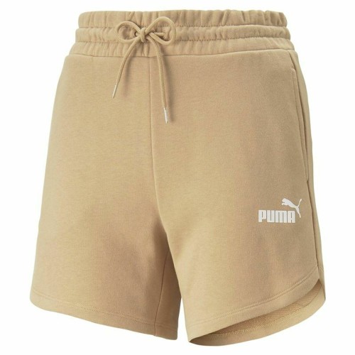 Sportshorts för kvinnor Puma Essentials 5" High Waist Beige