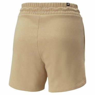 Sportshorts för kvinnor Puma Essentials 5" High Waist Beige