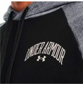 Under Armour 男式连帽运动衫 黑色印字拼色