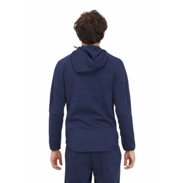 Tröja med huva och blixtlås Puma Evostripe Full-Zip Marinblå