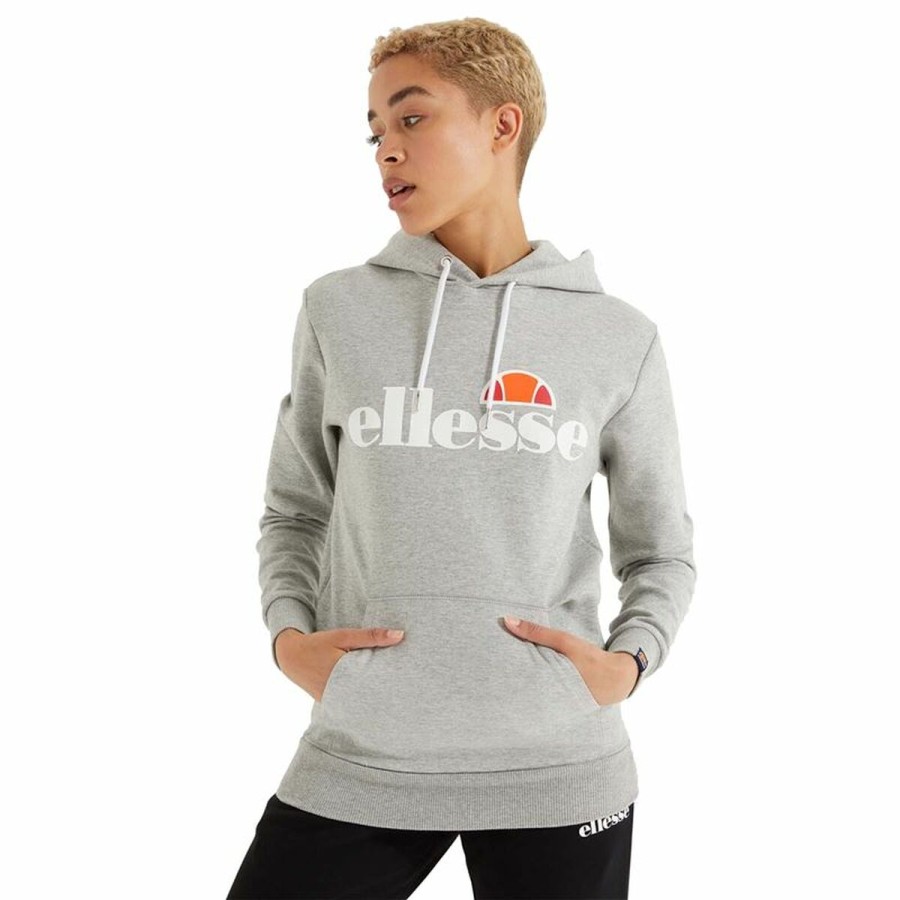 Ellesse 浅灰色连帽女式运动衫