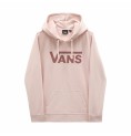 Vans 粉色 V 形徽标连帽女式卫衣