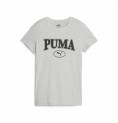 T-shirt med kortärm Puma Squad Graphicc Tlight Ljusgrå (XS)