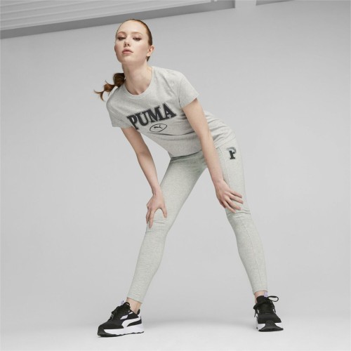 Puma 浅灰色 Squad Graphicc Tlight 短袖T恤（XS）