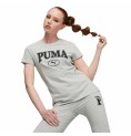 T-shirt med kortärm Puma Squad Graphicc Tlight Ljusgrå (XS)