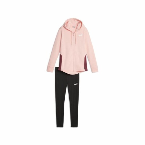 Träningsoverall, Dam Puma Metallic Track Svart Rosa