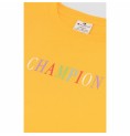 T-shirt med kortärm Dam Champion Crewneck Croptop Gul