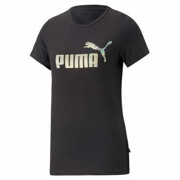 Puma 女士短袖 T 恤 Essentials+ Nova Shine（黑色