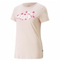 T-shirt med kortärm Dam Puma Ess+ Animal  Lax