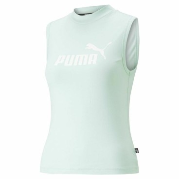 Ärmlös sporttröja Dam Puma Slim Logo Tank Aquamarine