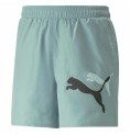 Sportshorts för män Puma Ess+ Logo Power Cat For All Time Aquamarine Blå Grön