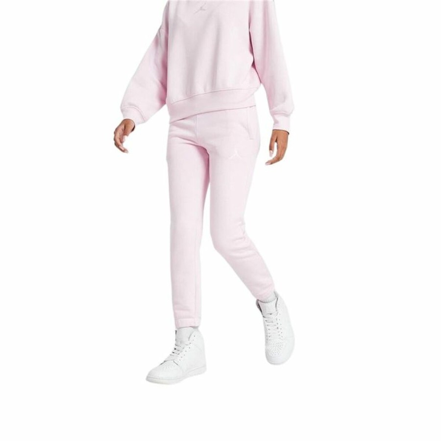 Träningsbyxa barn Jordan Icon Play Fleece Rosa