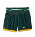 Sportshorts för män Brooks High Point 5" 2-in-1 Grön