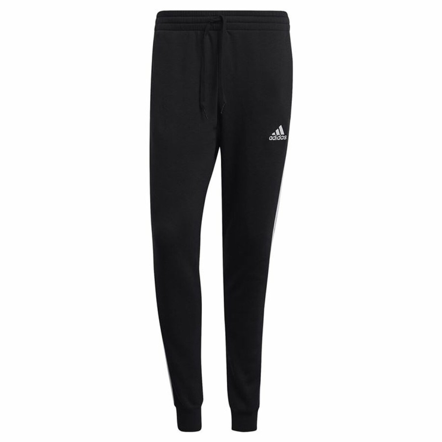 Byxor för vuxna Adidas 3 Stripes Fl F Pt Svart Män