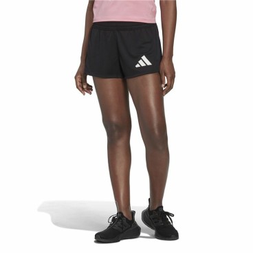 Sportshorts för kvinnor Adidas Pacer 3 Stripes Knit Svart