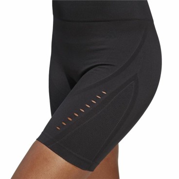 Sport-leggings, Dam Adidas Studio Aeroknit Svart