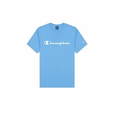 T-shirt med kortärm Herr Champion Crewneck Blå