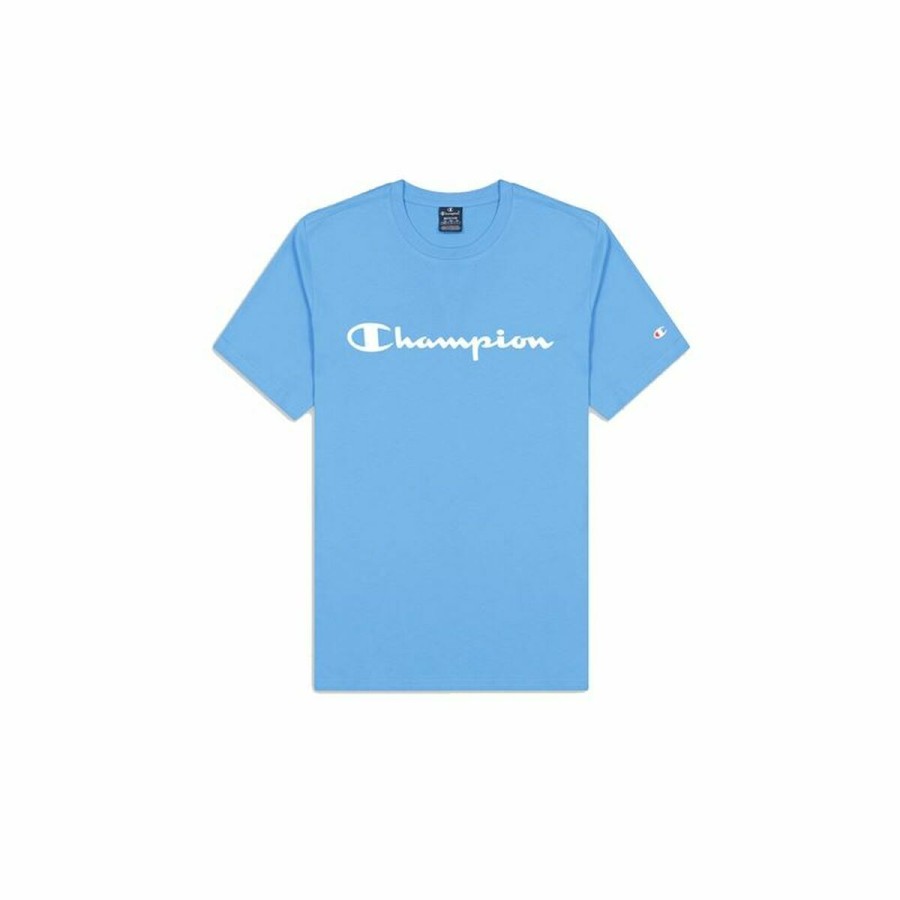 T-shirt med kortärm Herr Champion Crewneck Blå