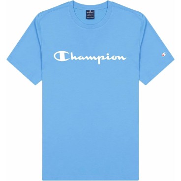 T-shirt med kortärm Herr Champion Crewneck Blå