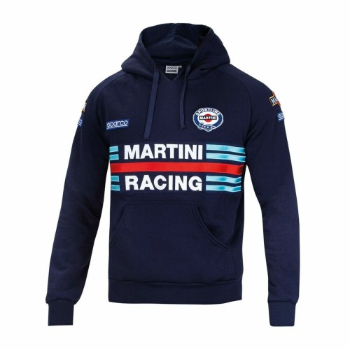 Tröja med huva Herr Sparco Martini Racing Marinblå