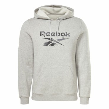 Tröja med huva Herr Reebok RI Modern Camo OTH Vit Grå