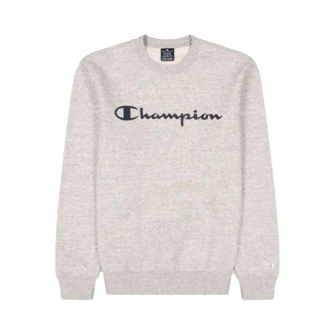 Tröja med huva Herr Champion Crewneck Vit Grå