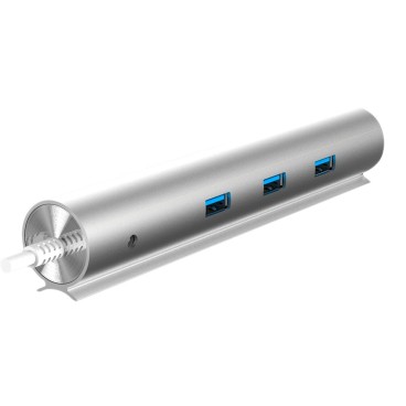USB-HUB Woxter PE26-142 Vit Silvrig Aluminium (1 antal)