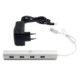 Woxter USB-HUB PE26-142 白色 银色 铝质（1 件）