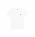 Barn T-shirt med kortärm 4F JTSD001 Vit